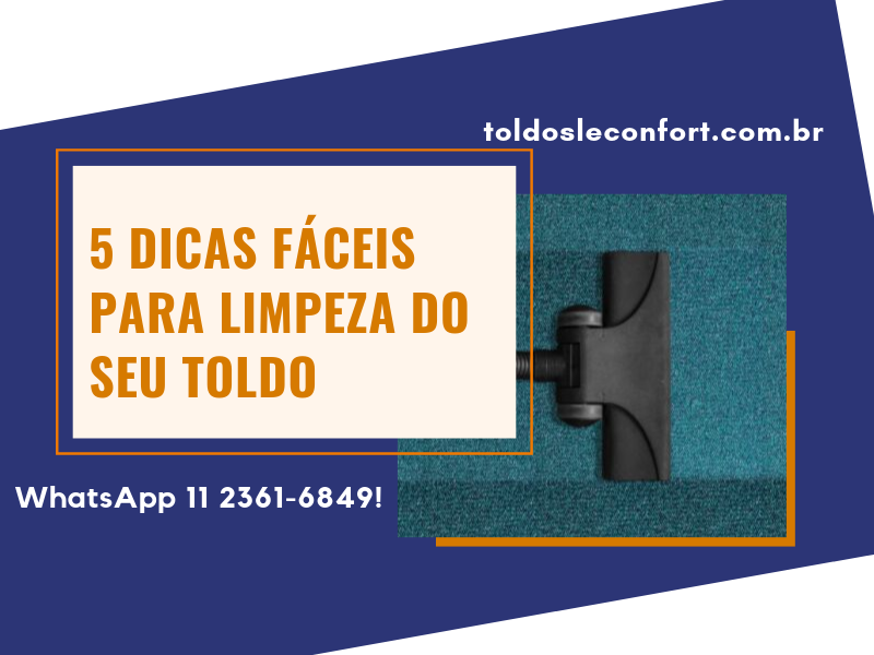 5 Dicas fáceis para limpeza do seu toldo