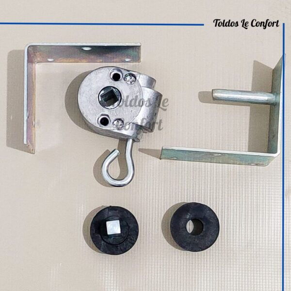 kit peças superiores de fixação para toldo cortina