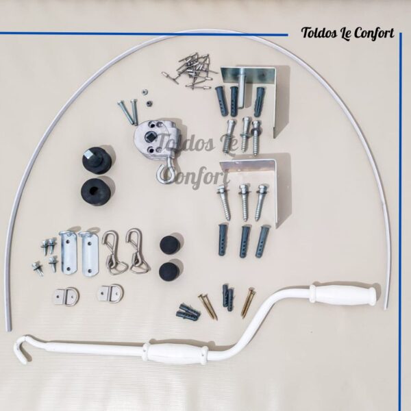 kit peças para toldo cortina vertical